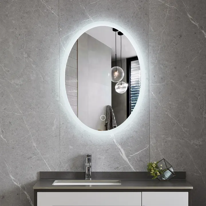 Çərçivəsiz Oval Vanity LED Hamam Güzgüsü